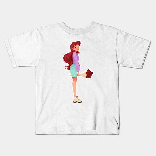 Ariel Kids T-Shirt by Tanisketch designs